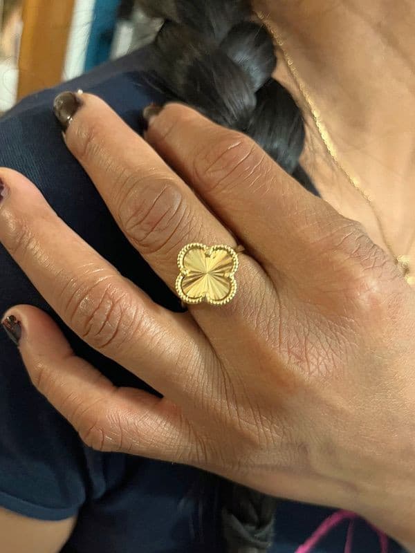 BAGUE TRÈFLE MODERNE — vue 2
