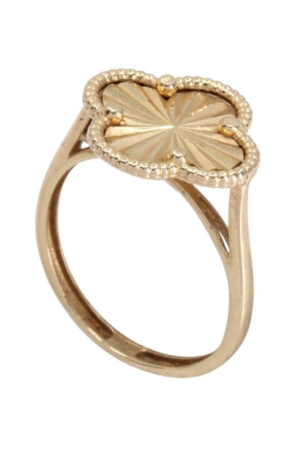BAGUE TRÈFLE MODERNE — vue 4
