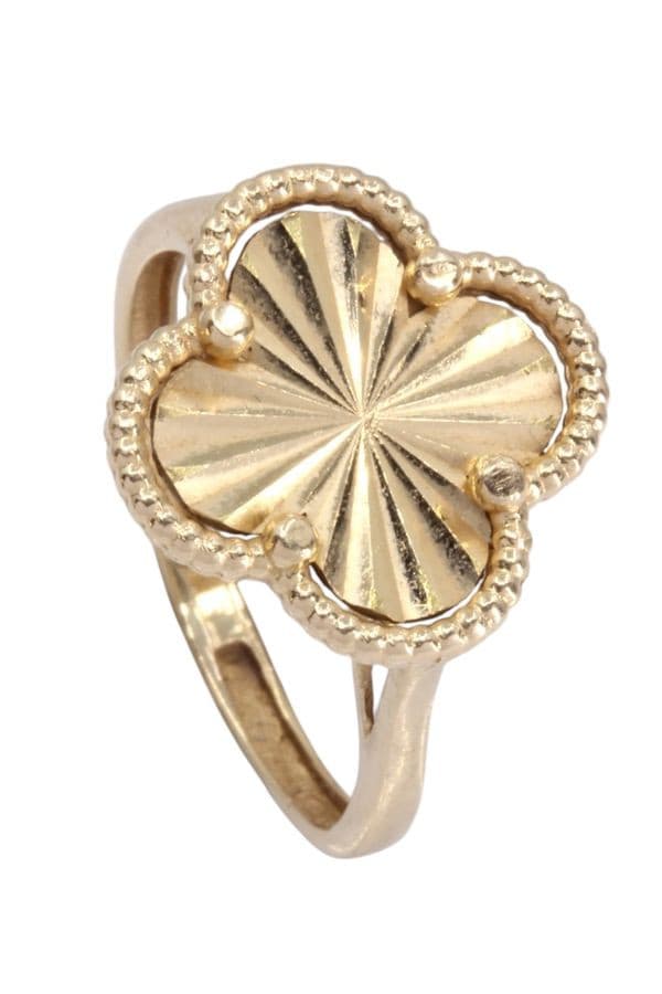 BAGUE TRÈFLE MODERNE — vue 5