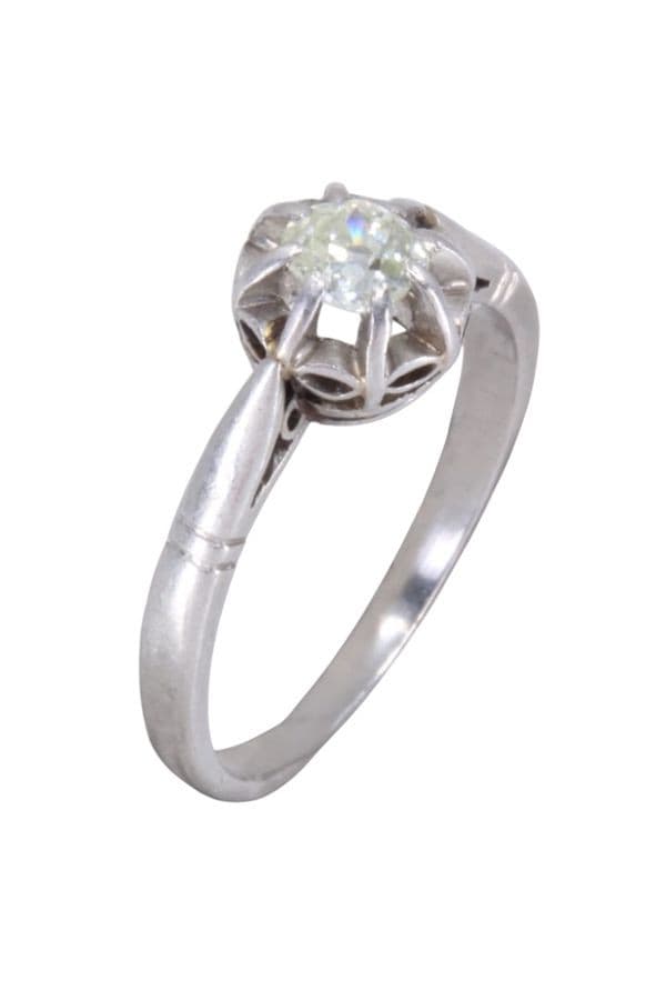 SOLITAIRE DIAMANT ART-DÉCO — vue 3