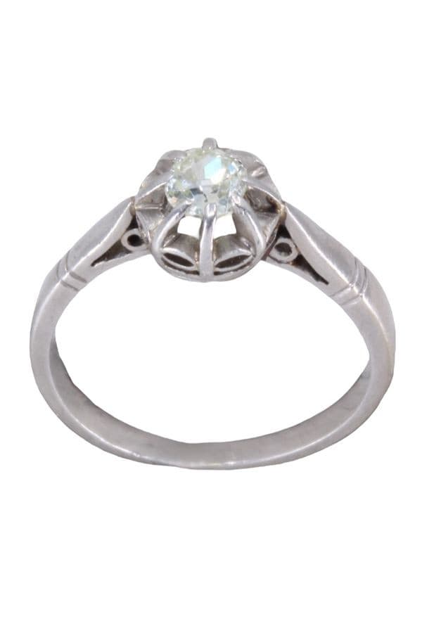SOLITAIRE DIAMANT ART-DÉCO — vue 1