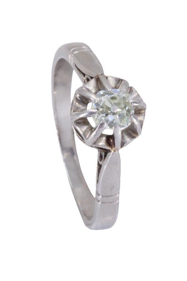 SOLITAIRE DIAMANT ART-DÉCO — vue 2