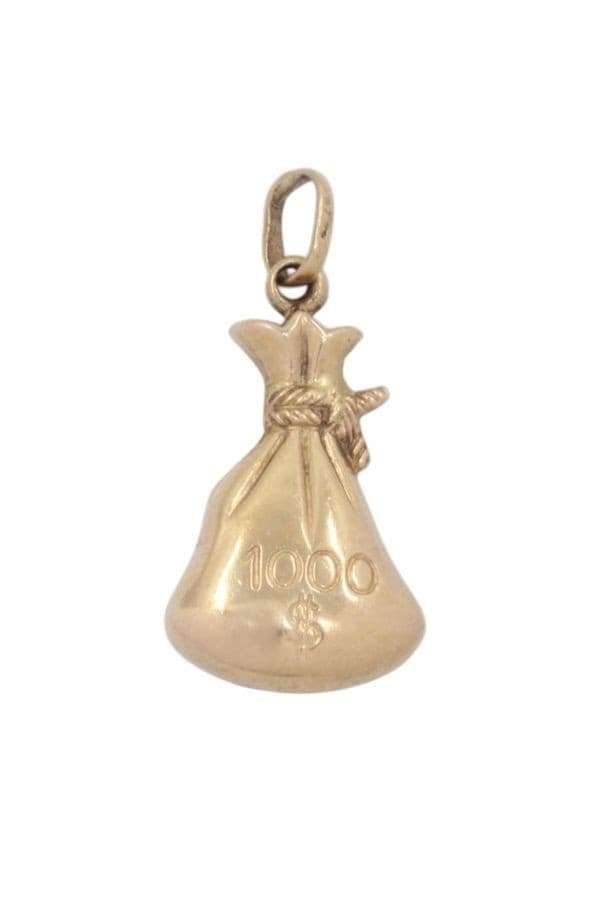 PENDENTIF SAC DE DOLLARS — vue 1