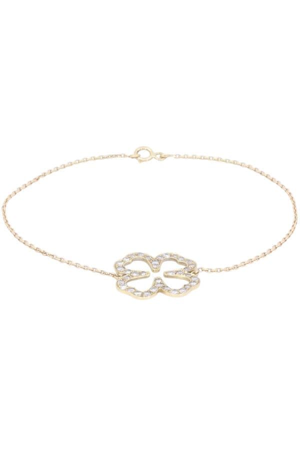 BRACELET TRÈFLE DIAMANTS — vue 1