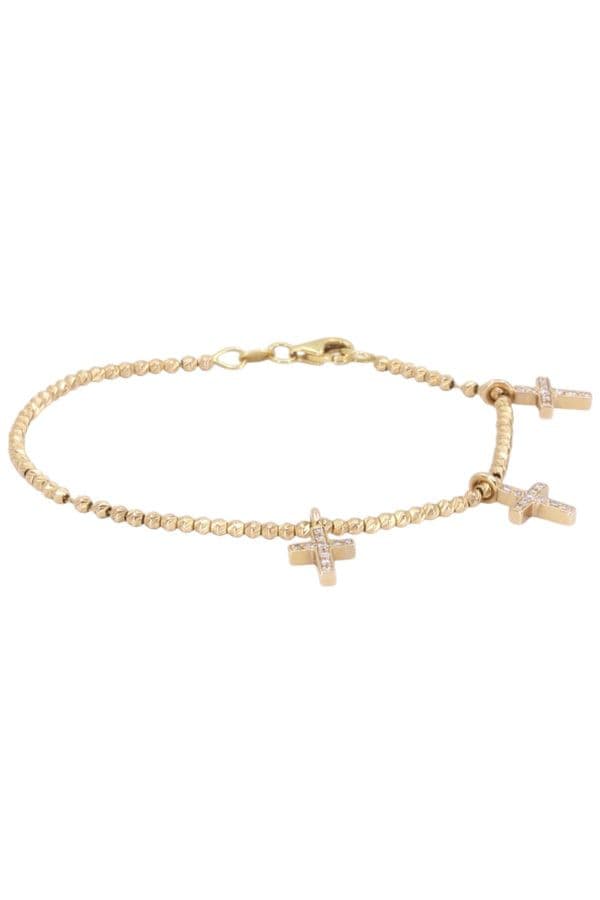 BRACELET CROIX DIAMANTÉES