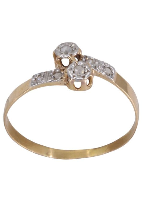 BAGUE DIAMANTS NAPOLÉON III — vue 1