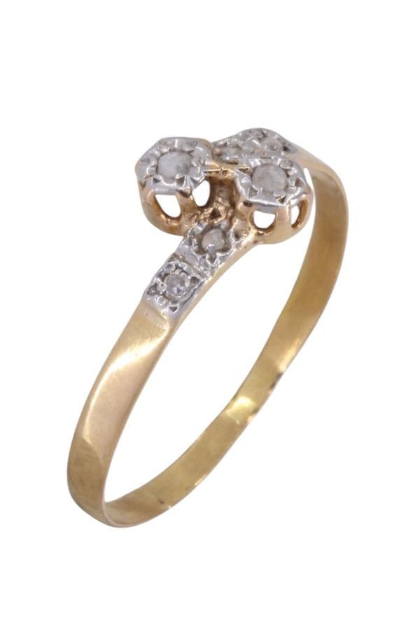 BAGUE DIAMANTS NAPOLÉON III — vue 3