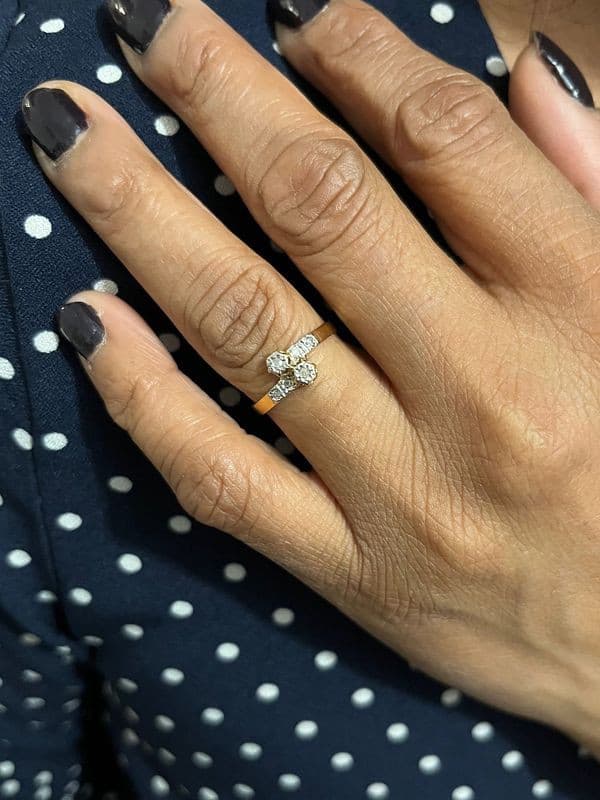 BAGUE DIAMANTS NAPOLÉON III — vue 2