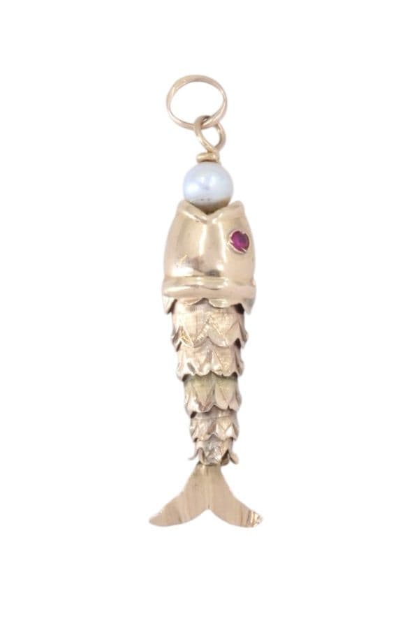 PENDENTIF POISSON ARTICULÉ — vue 1