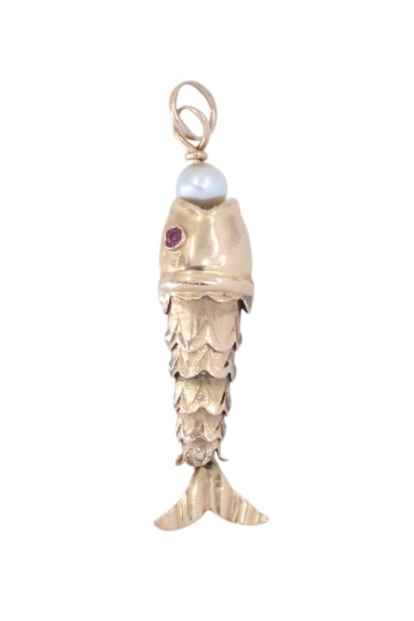 PENDENTIF POISSON ARTICULÉ — vue 3