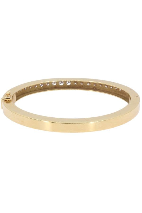 BRACELET JONC OUVRANT DIAMANTS — vue 3