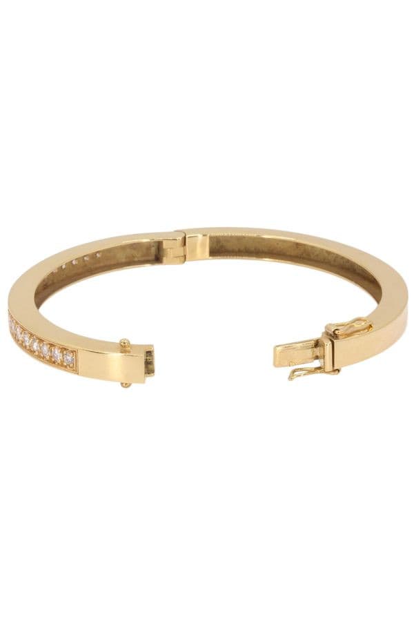 BRACELET JONC OUVRANT DIAMANTS — vue 4