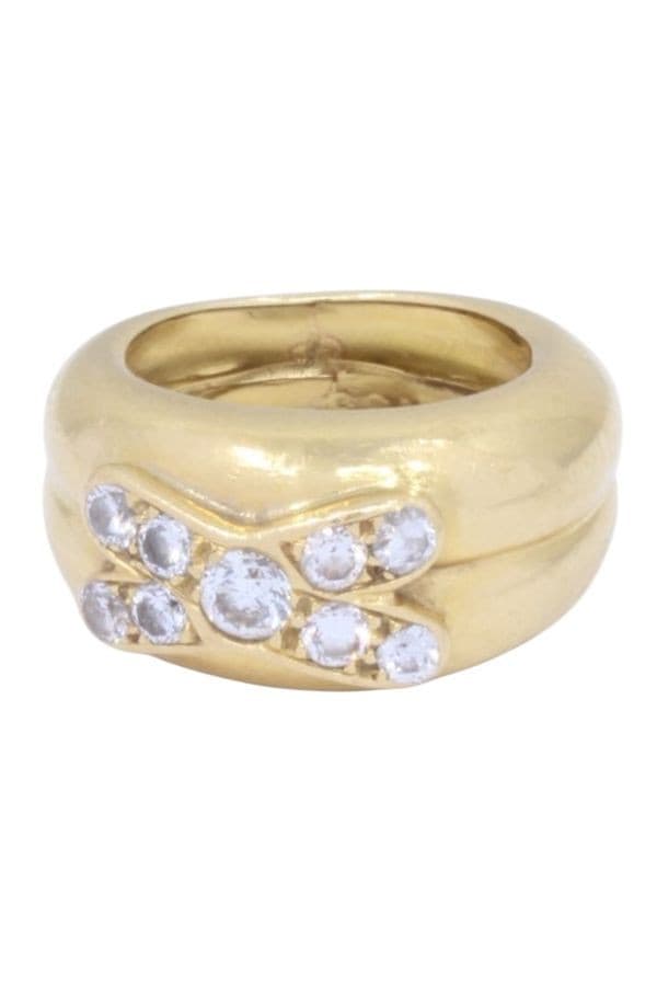 BAGUE MODERNE DIAMANTS — vue 5