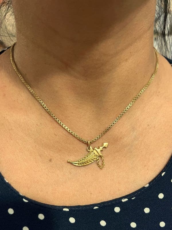 PENDENTIF SABRE — vue 2