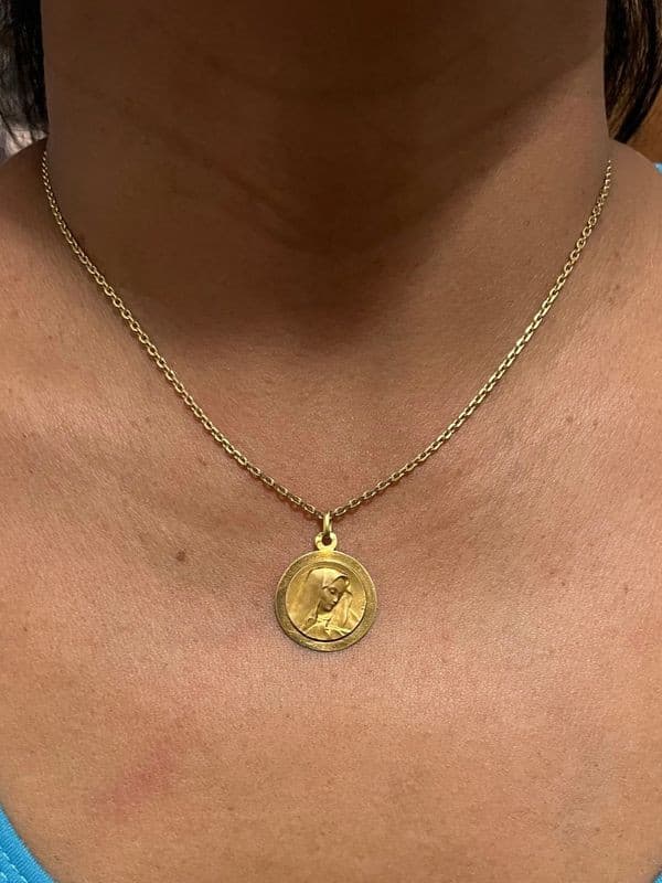 MÉDAILLE VIERGE SIGNÉE E.DROPSY — vue 2