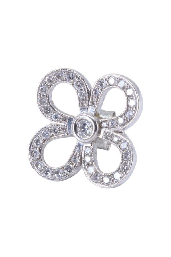 MONO BOUCLE D'OREILLE  DIAMANTS — vue 3