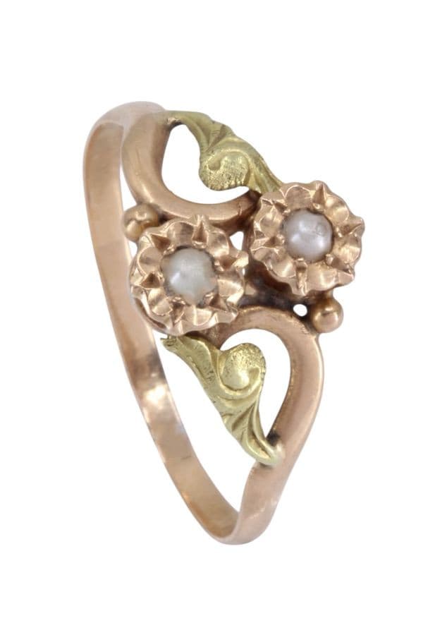 BAGUE PERLES FINES NAPOLÉON III — vue 5