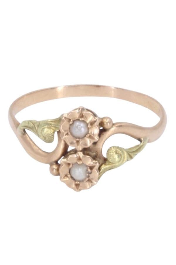 BAGUE PERLES FINES NAPOLÉON III — vue 6