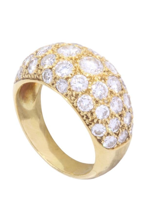 BAGUE JONC PAVAGE DIAMANTS — vue 4