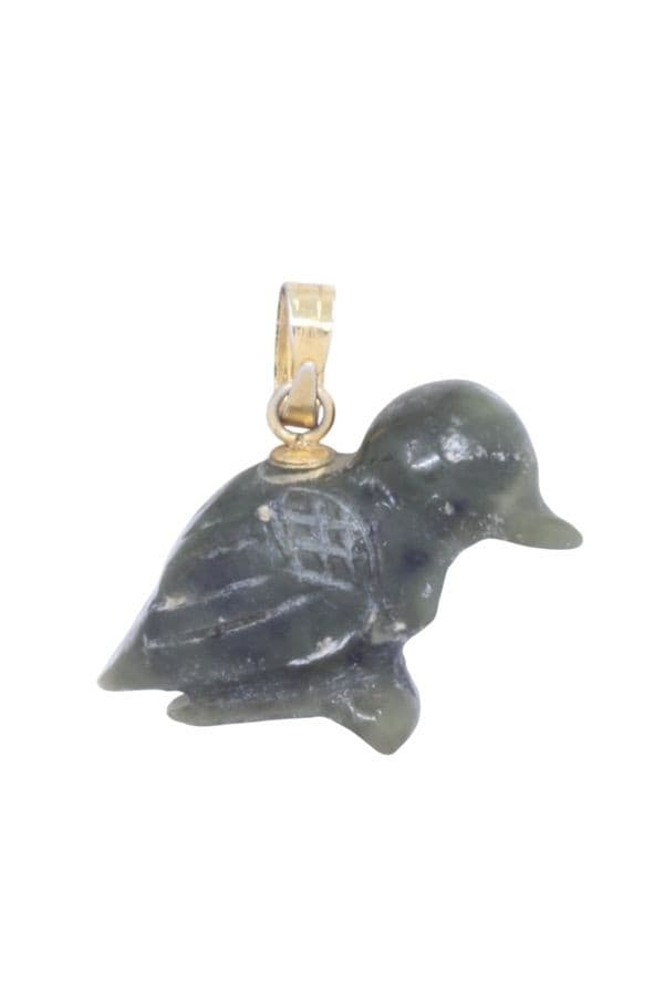 PENDENTIF OISEAU EN JADE — vue 3