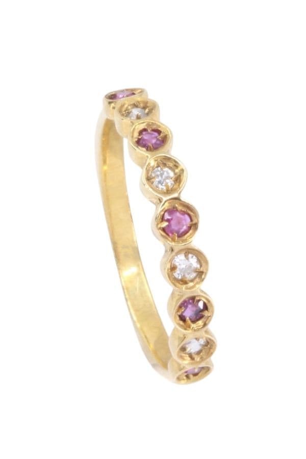 DEMI-ALLIANCE RUBIS ET DIAMANTS — vue 5