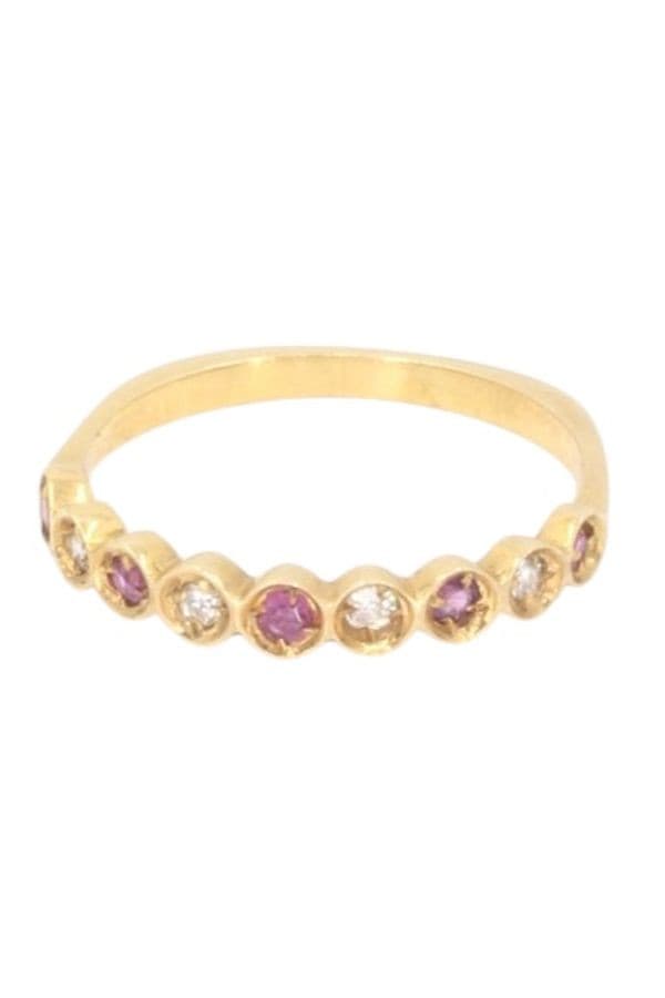 DEMI-ALLIANCE RUBIS ET DIAMANTS — vue 6