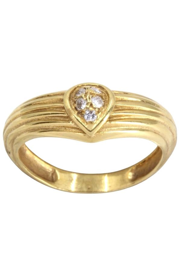 BAGUE MODERNE DIAMANTS — vue 1