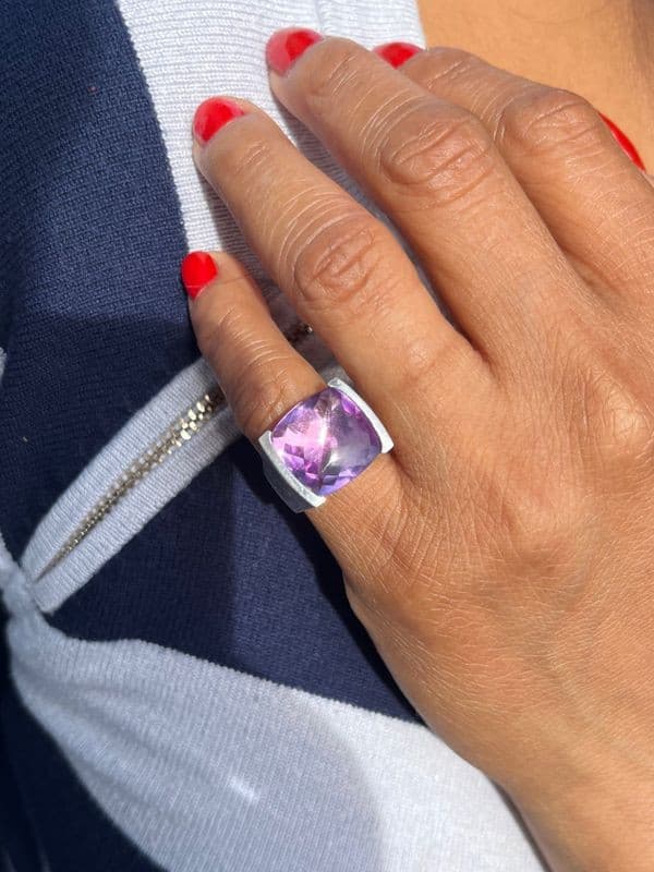 BAGUE ARTHUS BERTRAND AMÉTHYSTE — vue 2