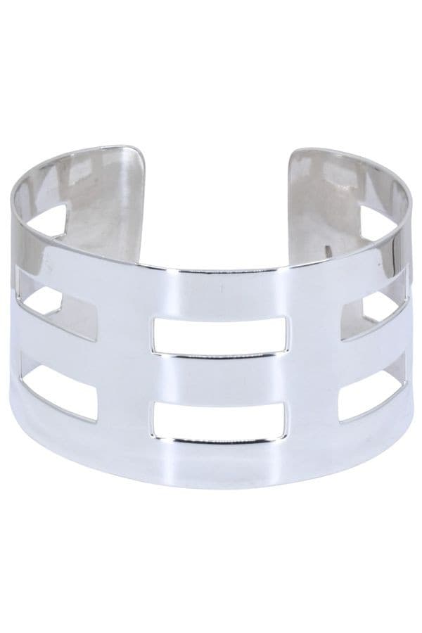 BRACELET MANCHETTE ARGENT — vue 1