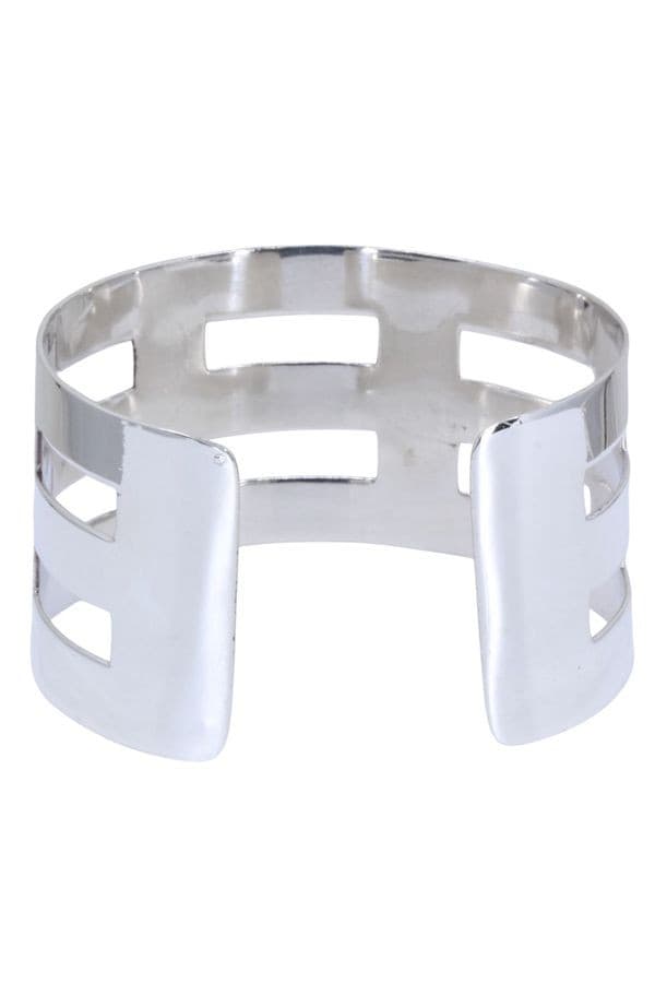 BRACELET MANCHETTE ARGENT — vue 3