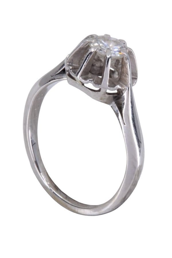 SOLITAIRE ANCIEN DIAMANT 0.50 CARAT — vue 4