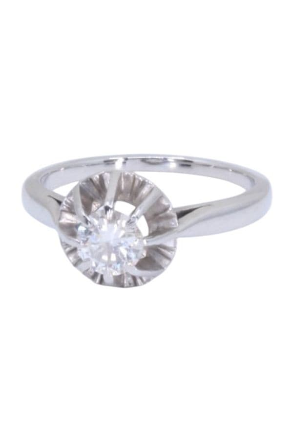 SOLITAIRE ANCIEN DIAMANT 0.50 CARAT — vue 5