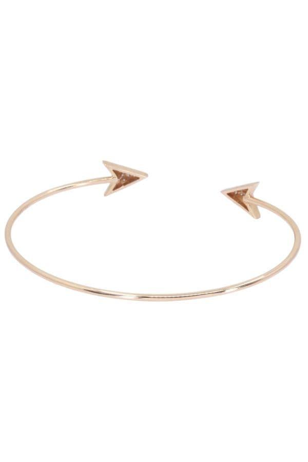 BRACELET JONC OUVERT DIAMANTS — vue 3