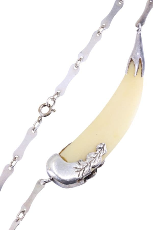 COLLIER IVOIRE ET ARGENT — vue 3