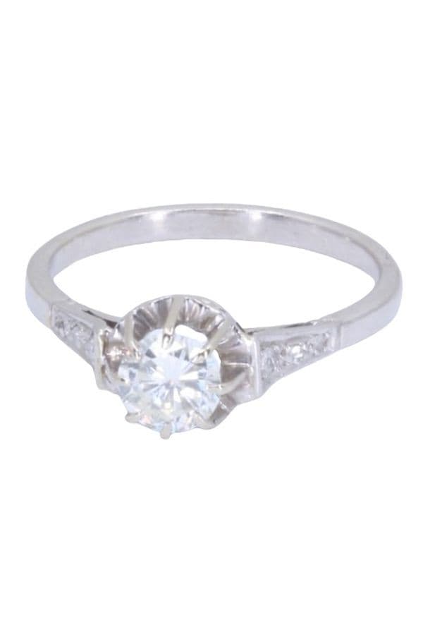 SOLITAIRE ANCIEN DIAMANTS 0.65 CARAT — vue 6