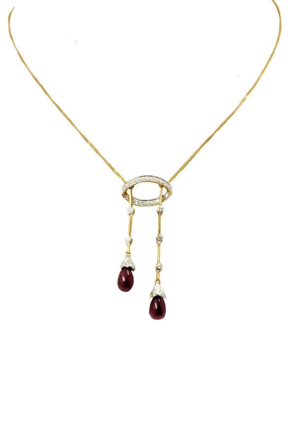 COLLIER NÉGLIGÉ RUBIS ET DIAMANTS — vue 2