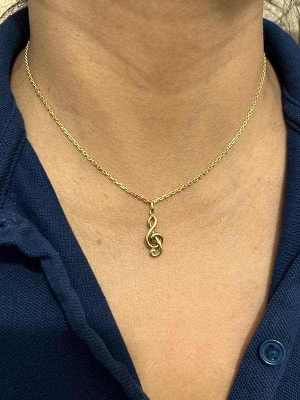 PENDENTIF CLÉ DE SOL — vue 2