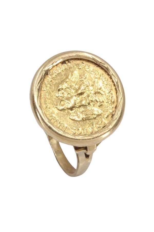 BAGUE PIÈCE 2 PESOS MEXICAIN — vue 4