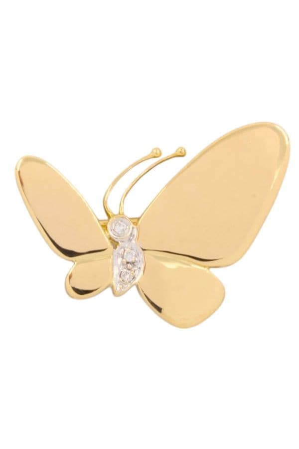 BROCHE PAPILLON DIAMANTS — vue 1