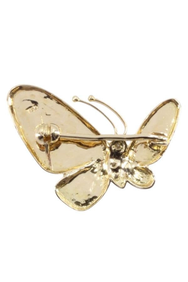 BROCHE PAPILLON DIAMANTS — vue 3