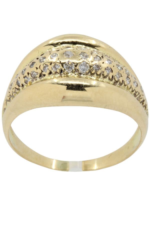 BAGUE PAVAGE DIAMANTS — vue 1