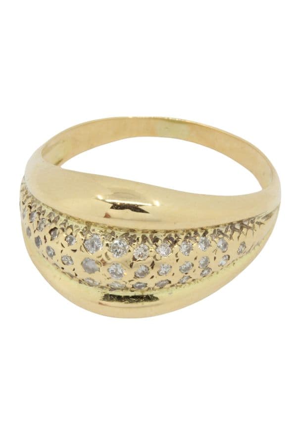 BAGUE PAVAGE DIAMANTS — vue 2
