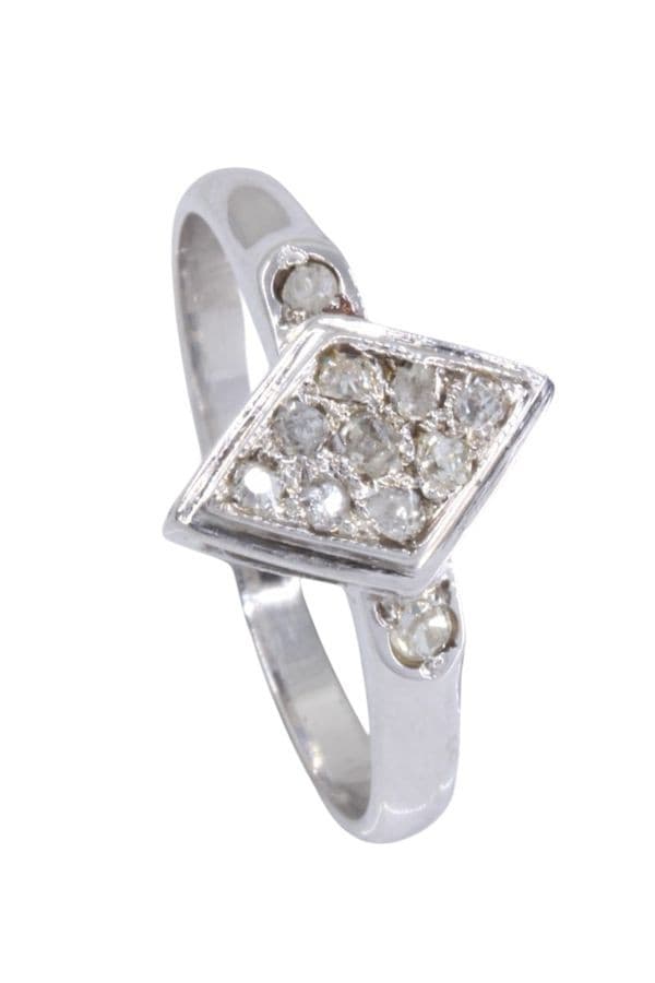 BAGUE ART-DÉCO DIAMANTS — vue 5