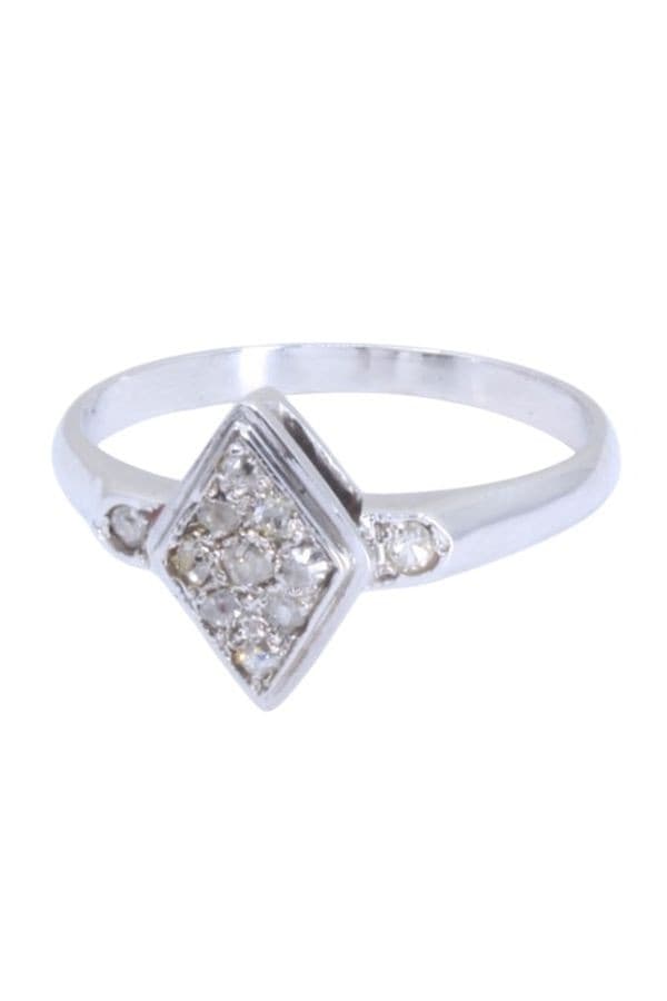 BAGUE ART-DÉCO DIAMANTS — vue 6