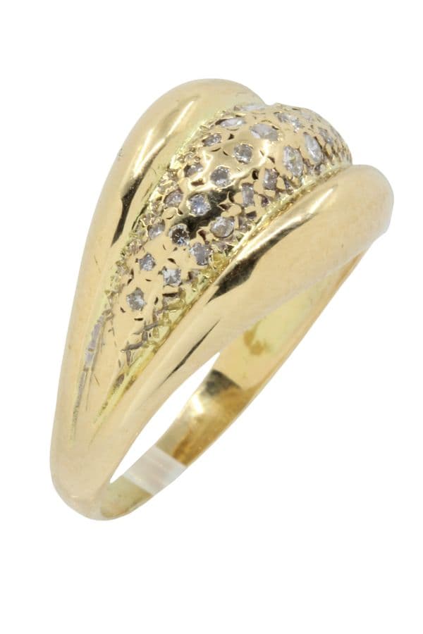 BAGUE PAVAGE DIAMANTS — vue 3