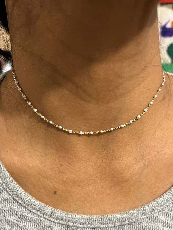 COLLIER BOULES ÉMAILLÉES — vue 2