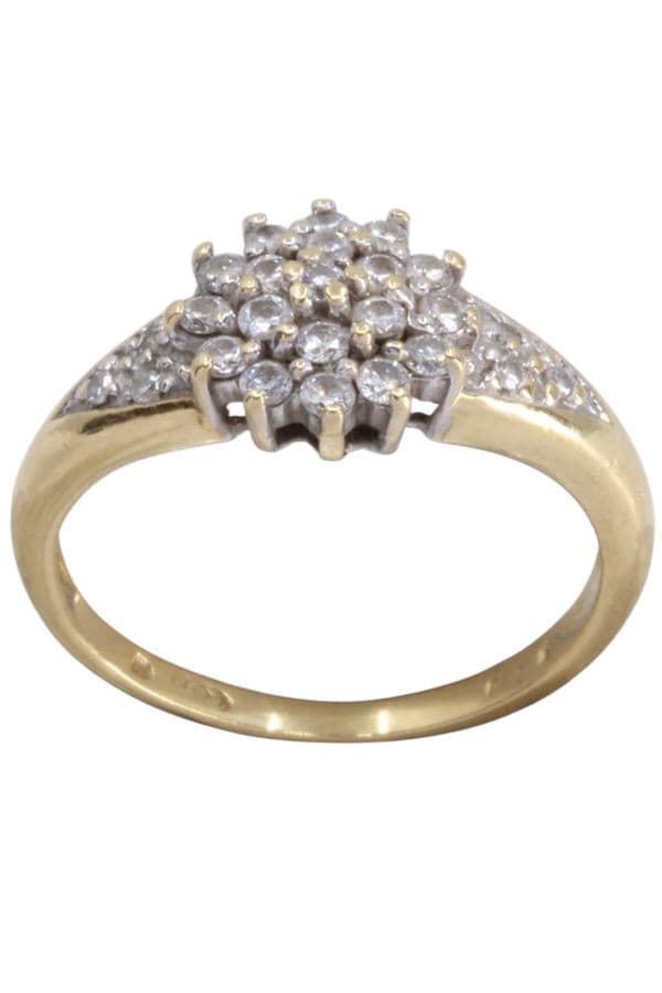 BAGUE MODERNE DIAMANTS — vue 1