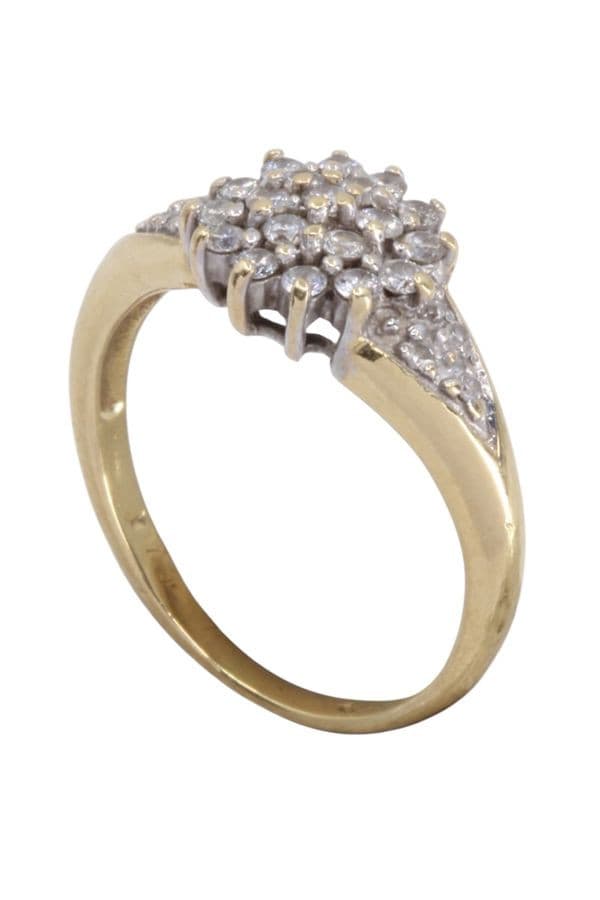 BAGUE MODERNE DIAMANTS — vue 4