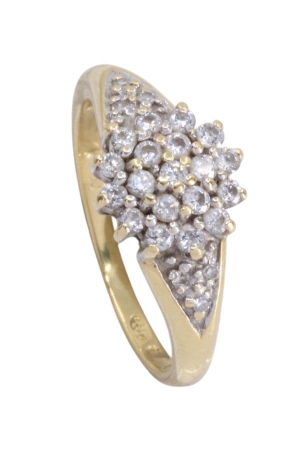 BAGUE MODERNE DIAMANTS — vue 5