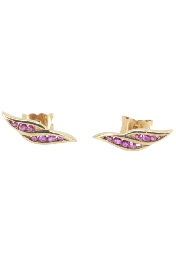 BOUCLES D'OREILLES RUBIS — vue 3